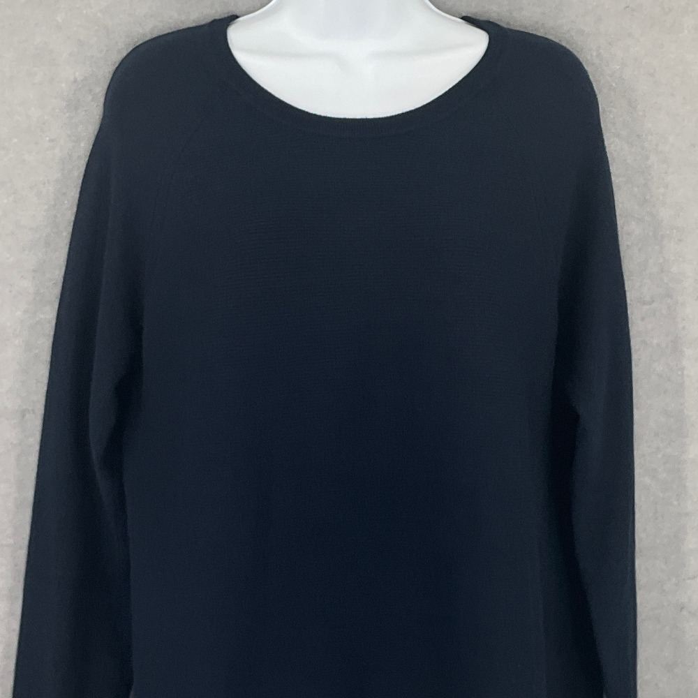 Athleta Navy Blue Crew Neck Relaxed‎ Fit Tunic Top Sz M Outdoor Activewear